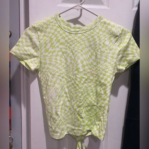 Backless cropped tee